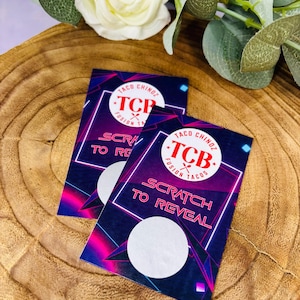 Cartes à gratter, cartes à gratter personnalisées, à gratter et à gagner, cartes de visite, cartes de loterie, cadeau de mariage, cadeau client, papeterie d'affaires