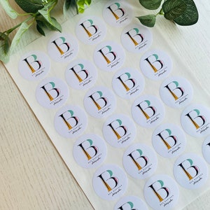 Circular 45mm Stickers, A4 Sheets, Matte Finish, Logo Stickers ...