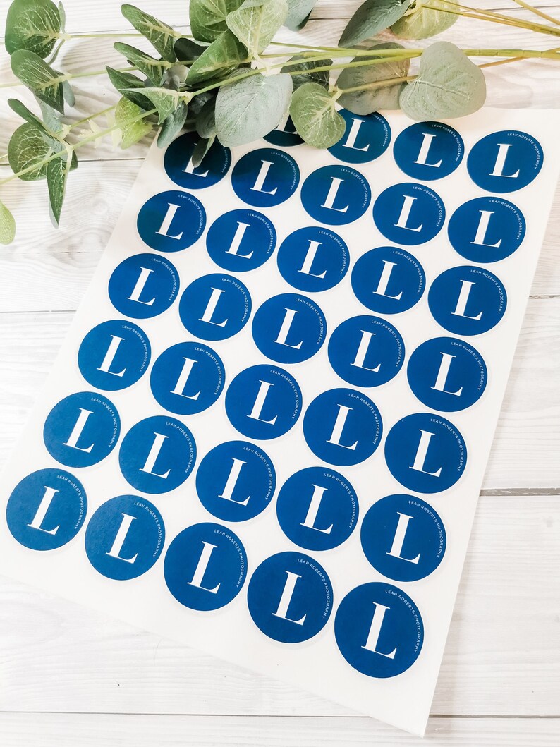 Personalized Logo Stickers, Matte Round Stickers (37mm) - Etsy