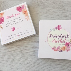 Custom thank you cards, business cards, snap tag and share, compliment card, compliment slip, business stationery
