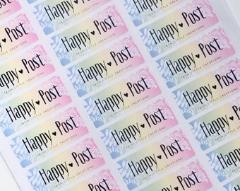 Personalized Logo Stickers, Matte Rectangular Labels, Packaging Stickers