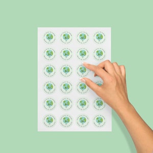 Recycle diese Verpackungsaufkleber, matt Finish, umweltfreundliche Aufkleber, Verpackungsaufkleber, bedruckt, runde Aufkleber, Verpackung, Kartonversiegelung