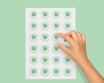 Recycle Packaging Stickers, Matte Finish, Eco Friendly Stickers