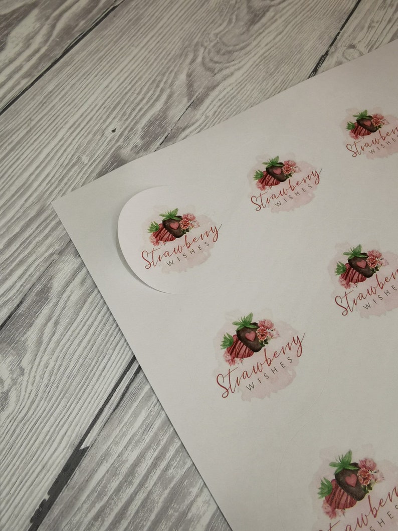 Personalized Logo Stickers, Matte Round Stickers (37mm) - Etsy