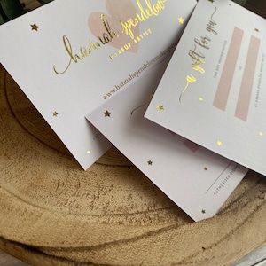 50 vales de regalo de lujo, vales de regalo de empresa, diseño personalizado, impresión de vales de regalo de lujo con papel dorado, diseño de vales de regalo, vales brillantes