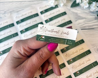 Custom Logo Stickers, Rectangular Labels (60 x 25mm)