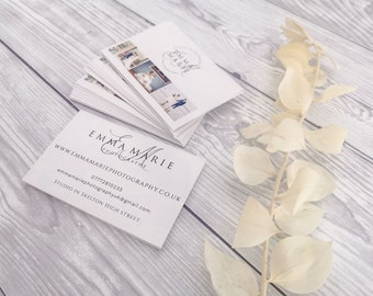 Custom Business Cards, Bespoke Design, Double Sided, 300gsm