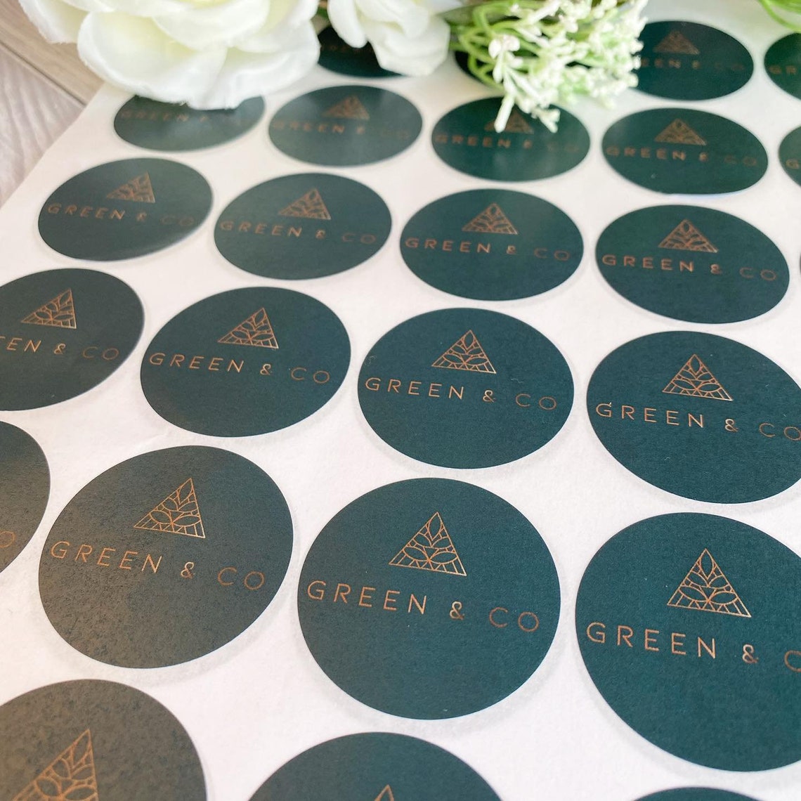Personalized Logo Stickers, Matte Round Stickers (37mm) - Etsy