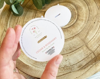 Fundas protectoras para velas con impresión personalizada, embalaje para velas a medida (paquete de 50)