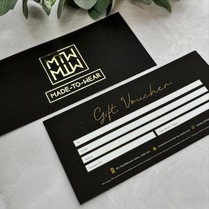 50 Luxury gift vouchers, metallic gift vouchers, luxury gift certificate, gold foil luxury gift voucher printing, gift voucher design, shiny