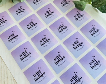 Custom Square Logo Stickers, Matte Finish (37mm)