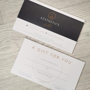 50 Loose gift vouchers, business gift vouchers, custom gift voucher, gift voucher printing, gift voucher design, business stationery
