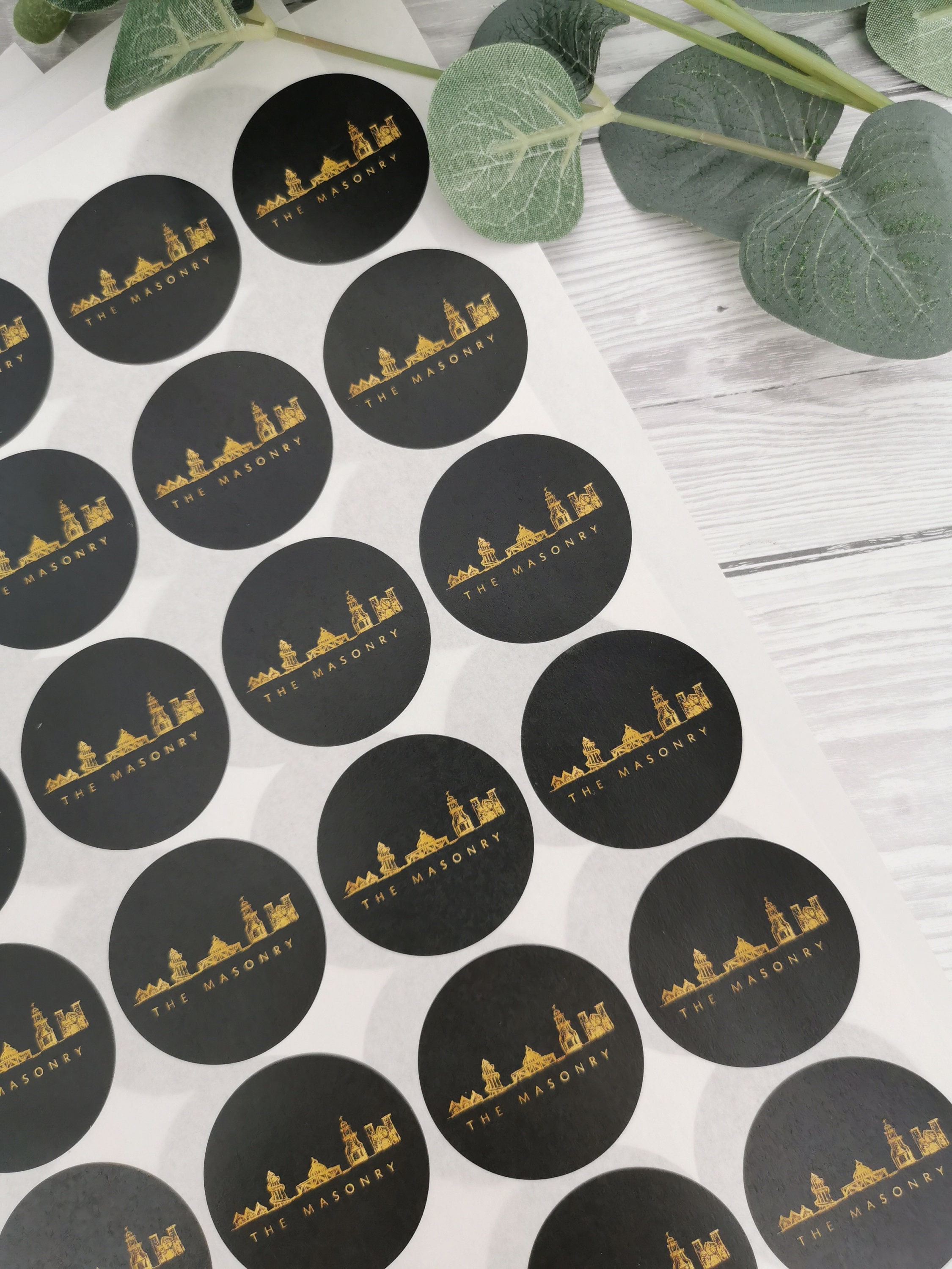 Personalized Logo Stickers, Matte Round Stickers (37mm) - Etsy