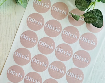 Personalized Logo Stickers, Round Matte Stickers (45mm, A4 Sheet)