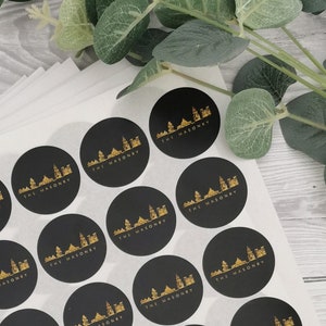 Circular 25mm stickers, a4 sheets, matte finish, logo stickers, personalised stickers, printed, round stickers, packaging, box sealing
