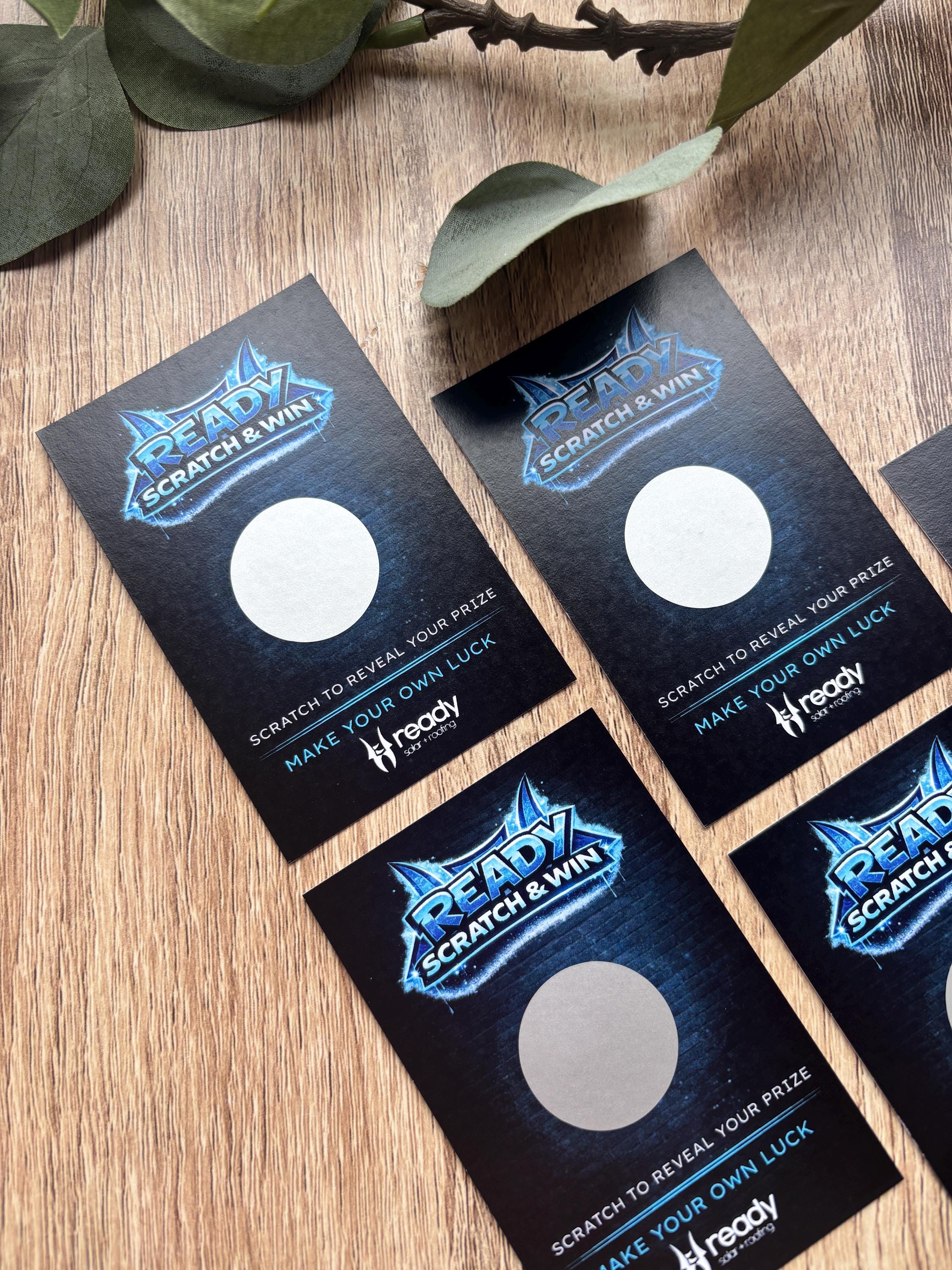 Custom Scratch and Win Card, Personalized Business & Wedding Favor ...
