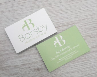 Custom Designed Business Cards for Small Businesses. Bespoke Contact Cards, Calling Cards, Luxury Branded Business Stationery, Eco Friendly.