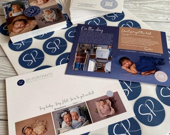 Custom Business Stationery Bundle, Logo Cards, Stickers