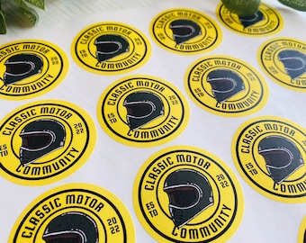 Personalized Logo Stickers, Matte Finish, 45mm Round Labels