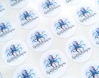 Personalized Logo Stickers, 25mm Circular Matte Labels