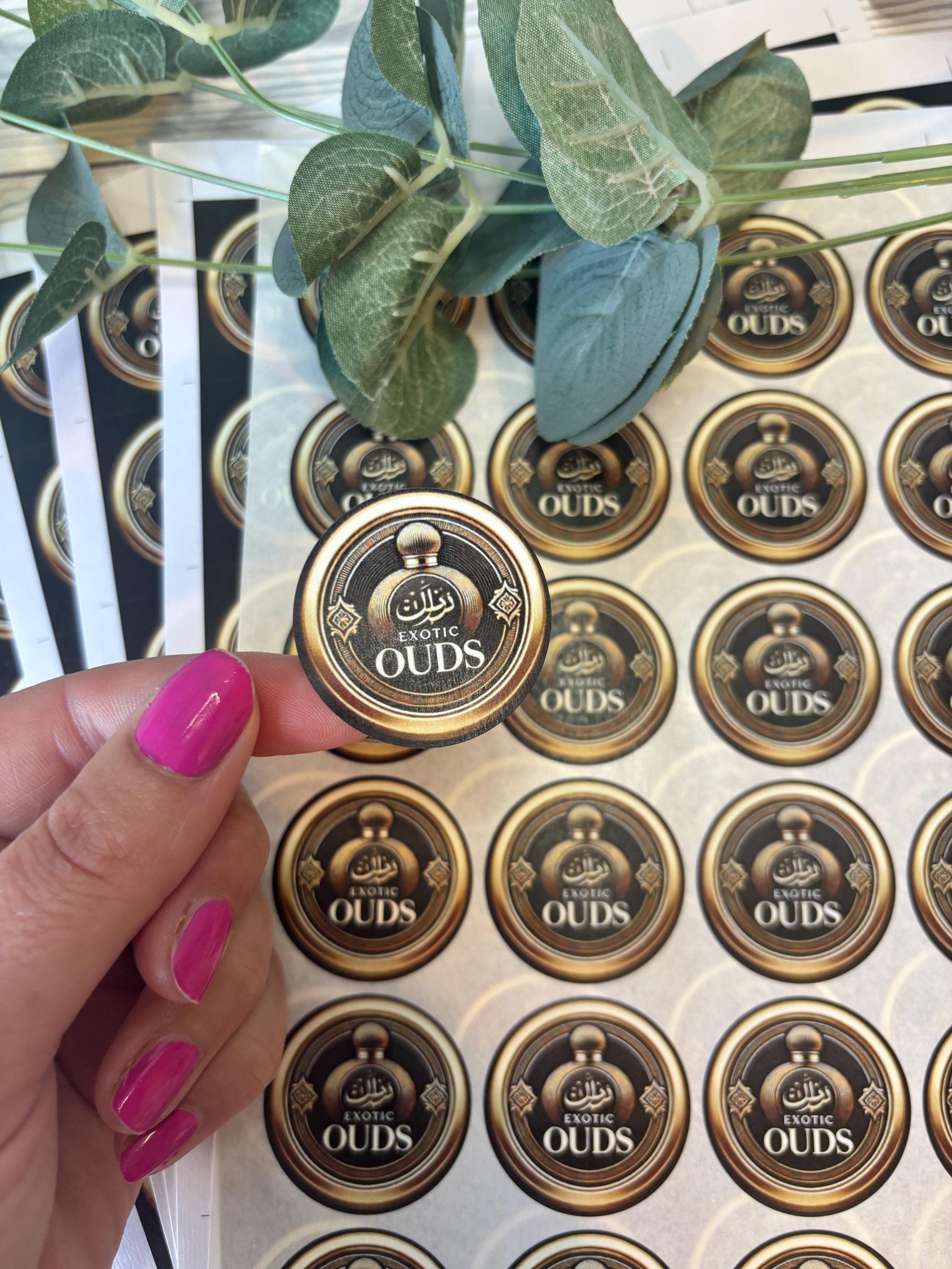 Personalized Logo Stickers: 37mm Round Matte Finish, Business Branding ...