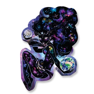 Sticker Nyx Goddess - mat met holografische details