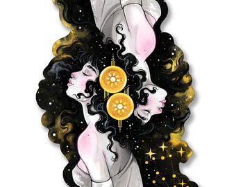 Gemini Constellation Sticker
