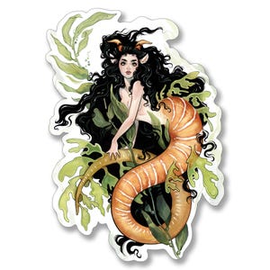 Sticker sirène capricorne
