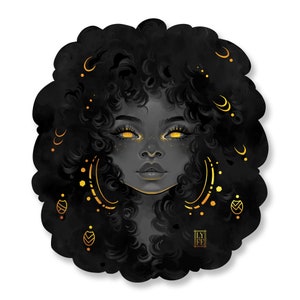 Orisha Oshun Sticker - Matte with Foil Detailing