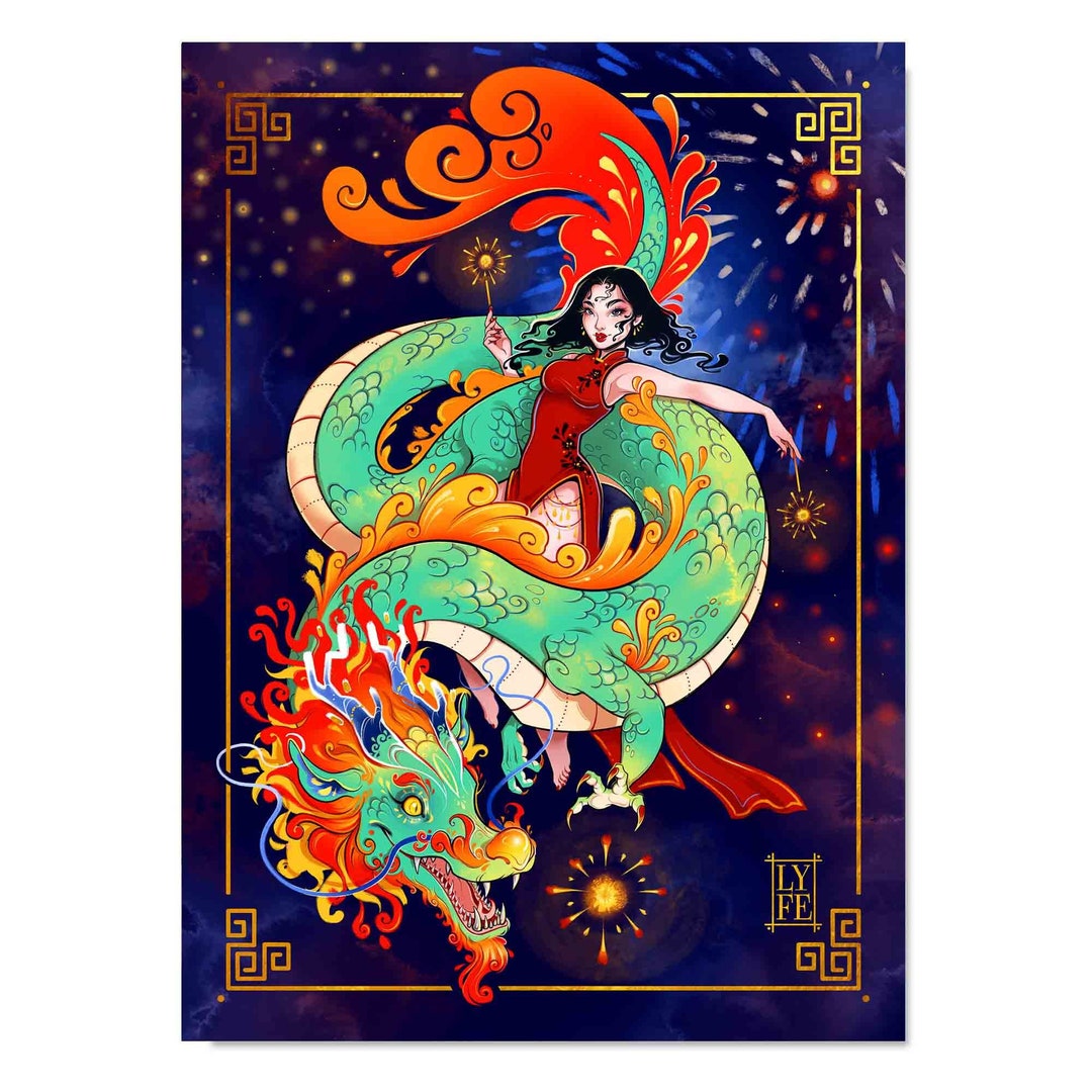 Golden Year of the Dragon Zodiac - Etsy