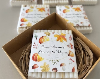 Unique baby shower favor for guests | Mini soap favors | Unique bridal shower gifts | White soap favors | Engagement gifts