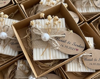 Mini French Lavender Soap Favors: Handmade Organic Wedding, Baby Shower