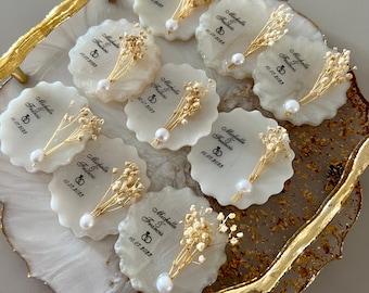 Epoxy huwelijksbedankjes | Magneet Huwelijksgeschenken | Huwelijksbedankjes in bulk | Epoxy Trouwmagneet Gunsten | Feest gunsten voor gasten |