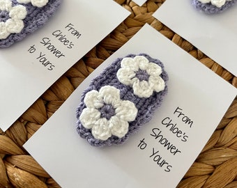 Lilacs Macrame Hair Clips for Party Favors | Unique Baby Shower Gifts | Macrame Wedding Favors | Macrame Baby Shower Favors for Guests