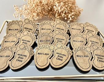 Baby Tiny Baby Voeten Magneet voor Baby Shower | Babyshower gunsten in bulk | Partij is voorstander van | Baby shower gunsten voor gasten