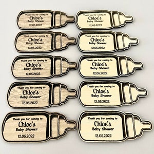 Wood Baby Feeder Magnet Favors | Unique Baby Shower Magnets | Baby Shower Favors in Bulk | Party favors | Tiny Baby Shower Favors for Guests