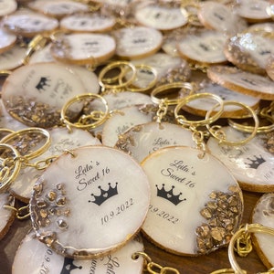 Bridal Shower Keychain Favors | Wedding Keychain Gifts  | Baby Shower Favors | Bridesmaid Gifts for Guests | Party Favors in Bulk