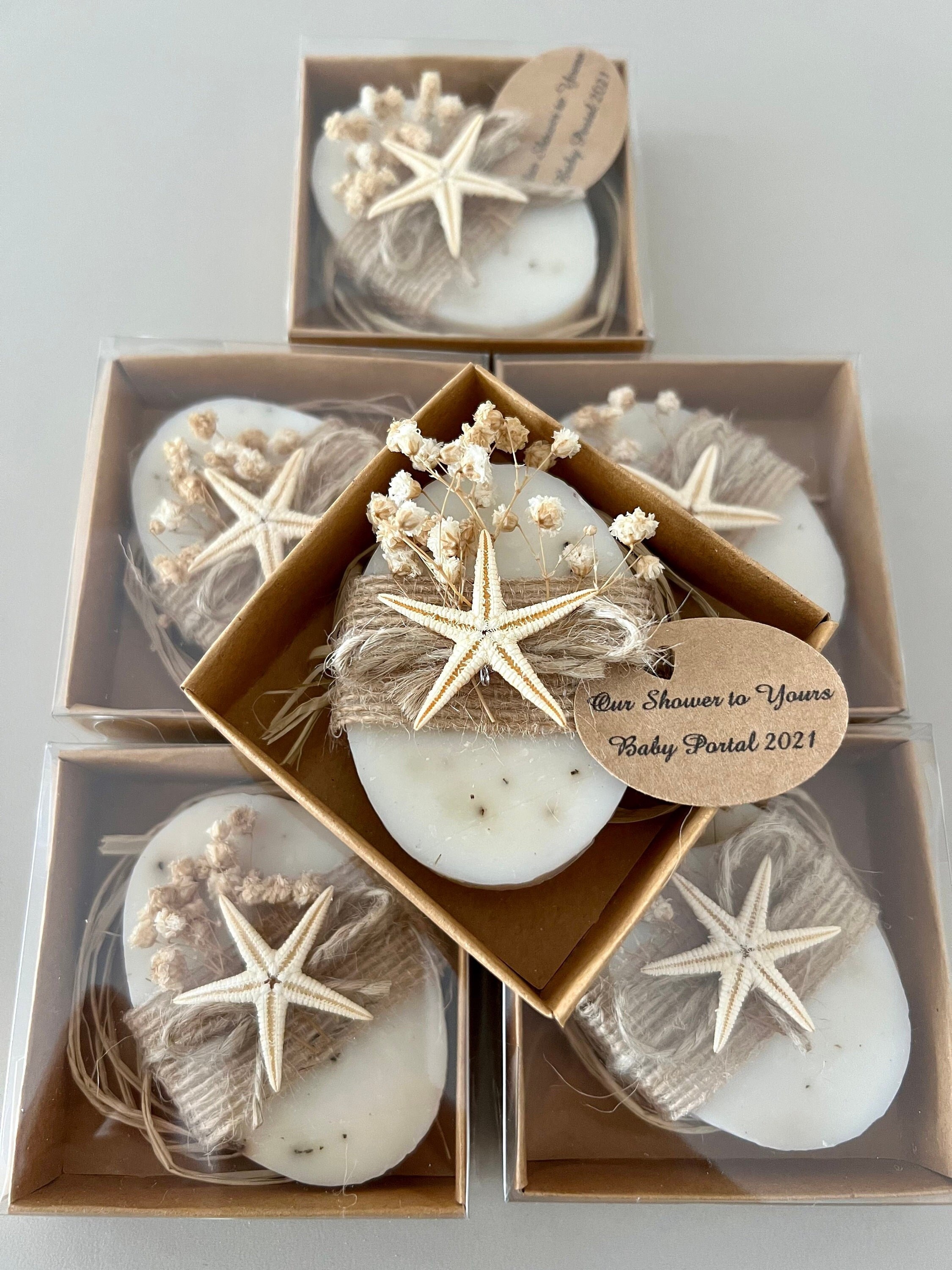Handmade French Lavender Soap Favors: Beach Wedding, Baby Shower
