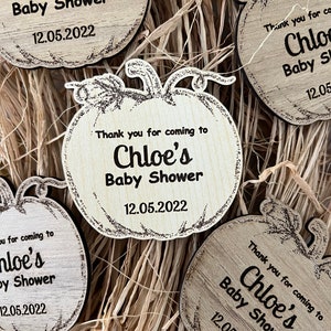 Pumpkin Baby Shower Magnets | Unique Baby Shower Magnets | Baby Shower Favors in Bulk | Party favors | Tiny Baby Shower Gifts for Guests
