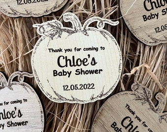Pumpkin Baby Shower Magnets | Unique Baby Shower Magnets | Baby Shower Favors in Bulk | Party favors | Tiny Baby Shower Gifts for Guests