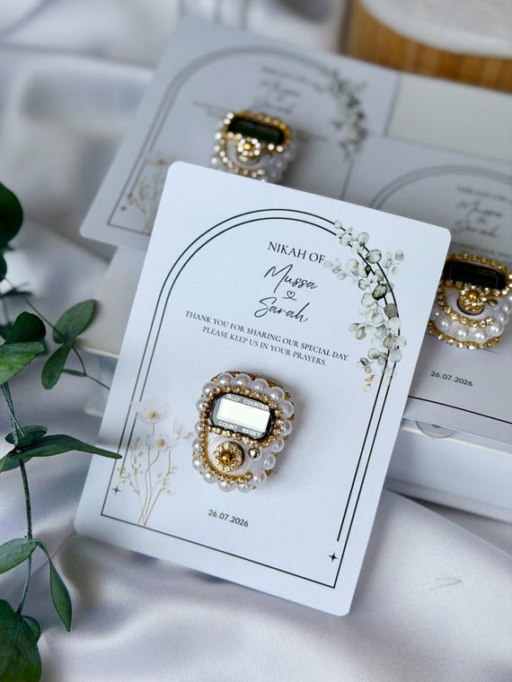 Personalized Islamic Wedding Favor, Digital Tasbih Counter, Muslim Nikkah Guest Gift