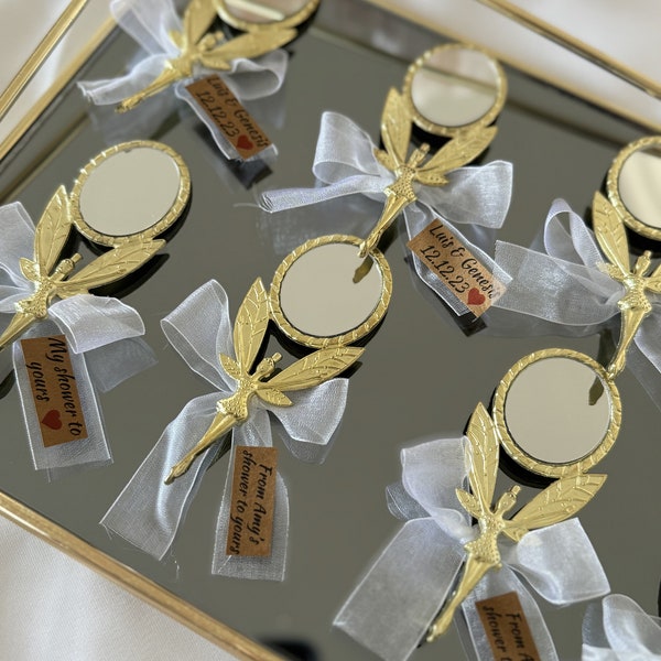Custom wedding favors | Mirror wedding favors | Mirror wedding gifts | Mirror bridal shower gifts | Mini mirror party favors