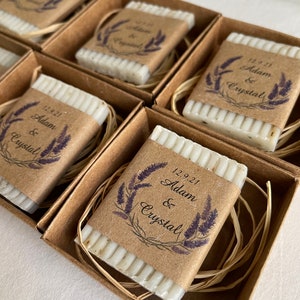 White Lavender wedding favors for guests | Mini soap favors | Unique baby shower gifts | White soap favors | Engagement gifts