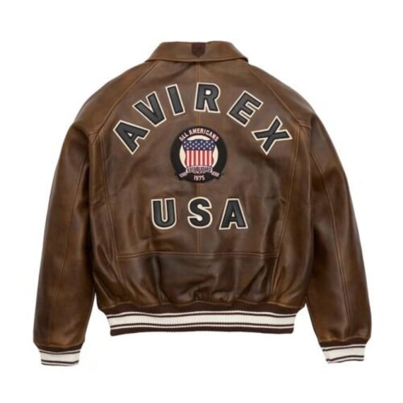 Mens avirex leather jackets cheap