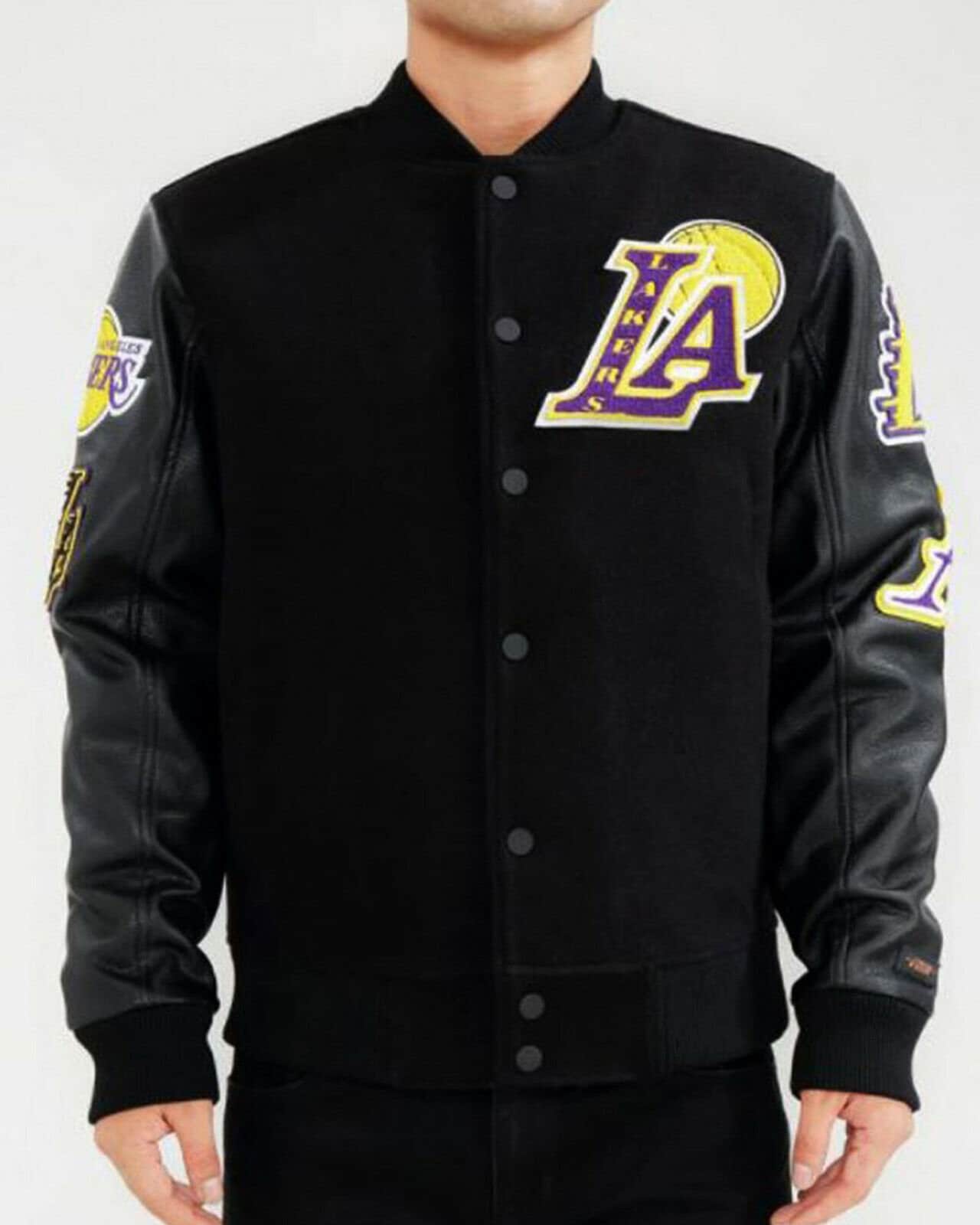  Ultra Game NBA Los Angeles Lakers Mens Satin Varsity Jacket,  Team Color, Large : Sports & Outdoors