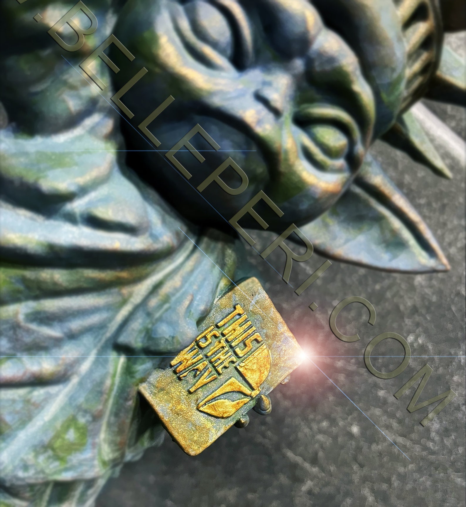 yoda and grogu statue