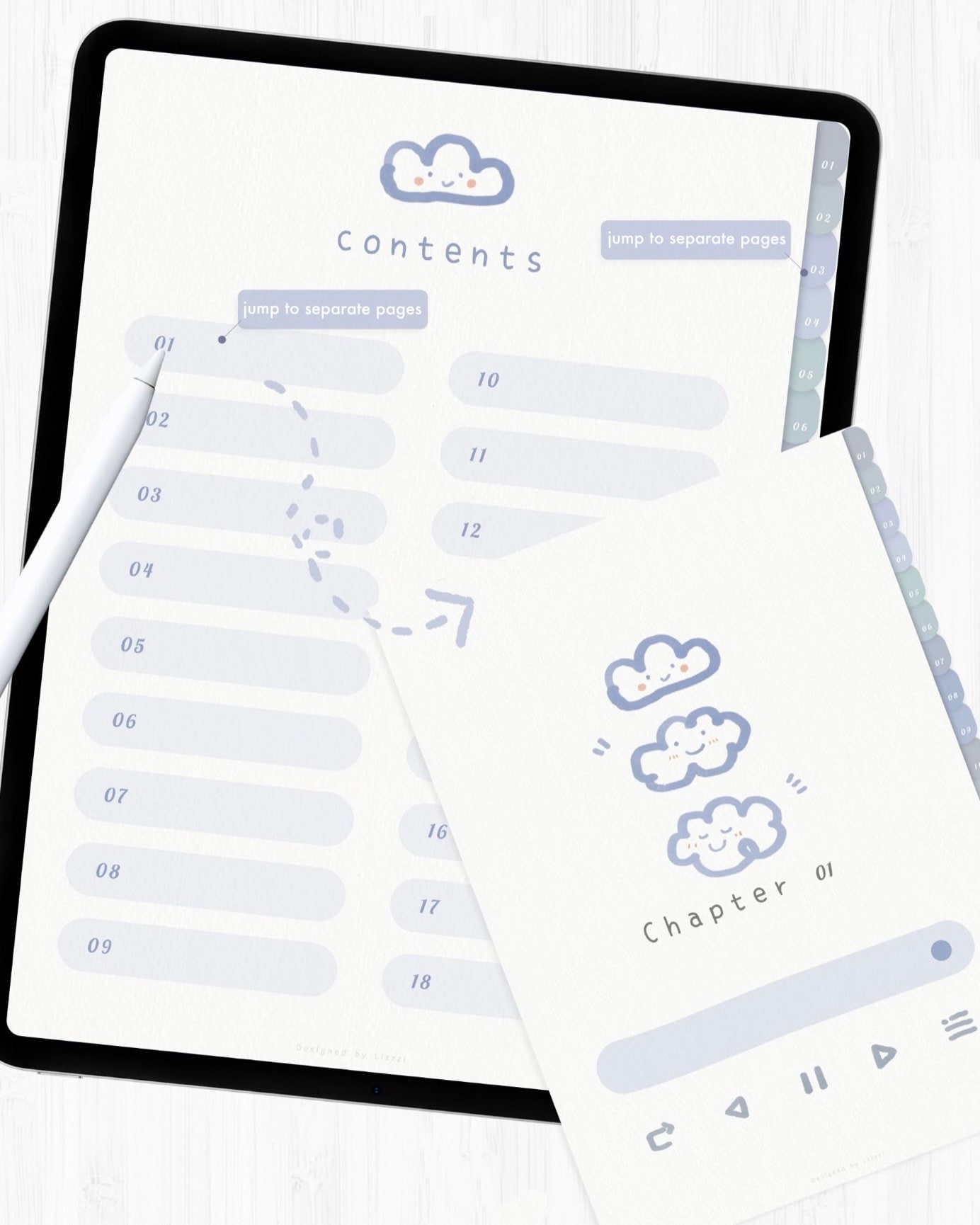 Digital Notebook for Goodnotes – Hyperlinked iPad PDF Journal With ...