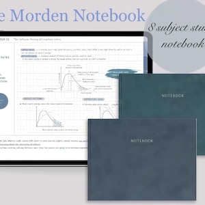 Landscape Digital Notebook for GoodNotes – Hyperlinked PDF with Horizontal Layout | iPad Friendly Journal
