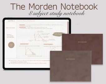 Cuaderno digital de paisajes – Tema de atardecer (PDF) para iPad / GoodNotes (formato horizontal)