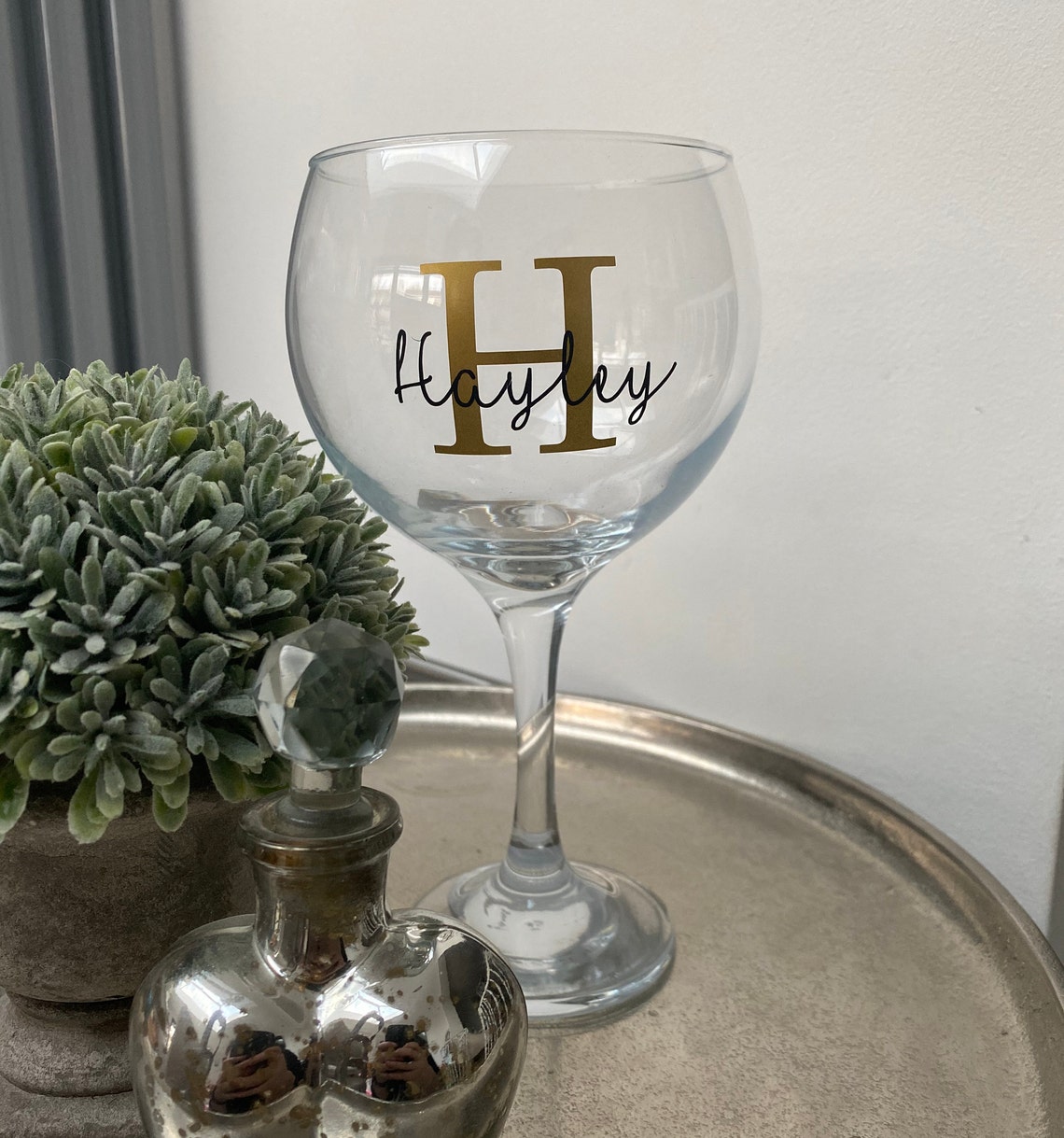 Personalised Gin Glass Etsy